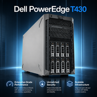 Servidor Dell T430 Nuevo, Tipo Torre, para Montaje en Rack, con Procesador Intel Xeon E, para Base de Datos de Oficina