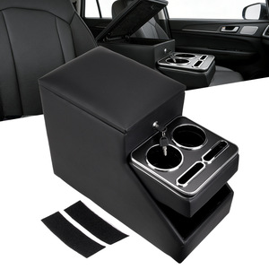 Caja de Almacenamiento para Apoyabrazos Central con Cerradura para MPVs y SUVs, Plástico Negro, Personalizable - Product Image 3