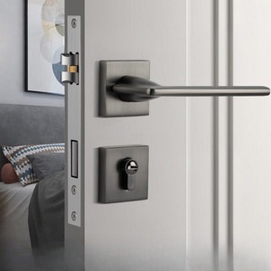 Prix d'usine – Ensemble de serrures de <span class=keywords><strong>porte</strong></span> de chambre minimalistes en alliage de zinc, poignée de <span class=keywords><strong>porte</strong></span> magnétique silencieuse pour appartement, cuisine, salle de bain - Product Image 6