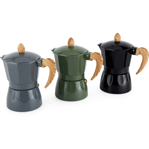 Cafetière Moka <span class=keywords><strong>italienne</strong></span> classique, machine à expresso pour cuisinière, cafetière Moka en acier inoxydable pour une infusion riche et corsée, café turc - Product Image 2