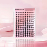 Cils en grappe transparents à succès 0.07, 12 rangées, pré-coupés, faux cils individuels DIY