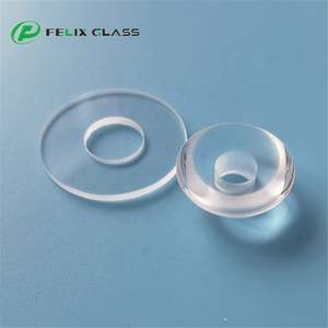 FELIX Fabricant de lentilles sphériques en verre optique de silice fondue/saphir sur mesure, fenêtres de protection plates avec trou percé - Product Image 3