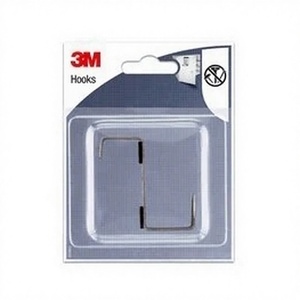 Gancho Metálico Reposicionable 3M IHOM43 Gris Metálico para Armarios, Producto de Almacenamiento para Pared - Product Image 1