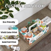 Boîte d'emballage personnalisée écologique pour produits de soin de la peau, vernis à ongles et huiles, impression couleur, estampage à chaud, papier kraft