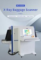 Scanner de bagages à rayons X 6550C Windows 10 certifié CE système de criblage de sécurité à télécommande produits de sécurité de protection