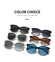 Nouvelles lunettes de soleil tendance pour femmes, style européen et américain, monture large, monture intégrale, œil de chat, UV400, multi-usages