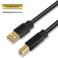 Câble de transfert de données USB LVXINDA pour imprimante, connexion USB, câble USB Type-A mâle vers Type-B mâle, en cuivre pur tressé, PVC avec vis