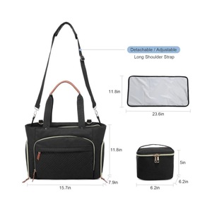 สำหรับการเดินทางกลางแจ้ง อุปกรณ์สำหรับแม่และเด็ก กระเป๋าเด็ก กระเป๋าใส่ผ้าอ้อมสำหรับเดินทาง พร้อมกล่องใส่จุกนมหลอก โพลีเอสเตอร์ พับเก็บได้ - Product Image 2