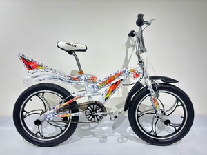 Bicicleta BMX de 20 pulgadas, bicicleta de piñón fijo de una sola velocidad de acero Freestyle F/R V-Brake Show, bicicleta acrobática - Product Image 4