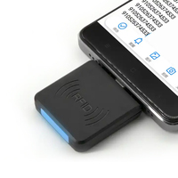 Lector de Tarjetas de Proximidad Inalámbrico Inteligente Sin Contacto, Pequeño y Portátil, Lector NFC Inalámbrico para Teléfonos Android