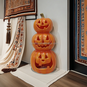Halloween Party Decorations Prop Lights LED Lantern <b>Accessories</b> Custom Home Lighted Halloween Pumpkin - Product Image 3