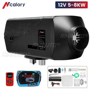 Chauffage au diesel pour voiture Hcalory 12V 24V 5-8KW, réservoir de 10L, écran LCD, application Bluetooth, télécommande, diffusion vocale - Product Image 1