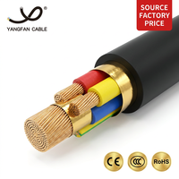 Cable de Alimentación Flexible Resistente al Fuego Cu/XLPE/PVC de 4 Núcleos, 0.6/1kV, Cable Eléctrico de Cobre con Aislamiento XLPE Ignífugo