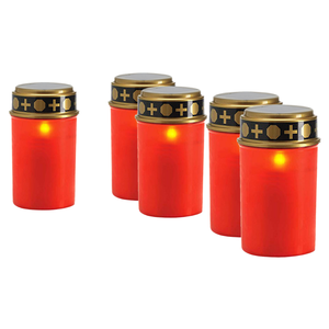 Lumière <span class=keywords><strong>solaire</strong></span> imperméable de pilier commémoratif de LED pour la <span class=keywords><strong>bougie</strong></span> à piles sans flamme de tombe pour des vacances d'église de <span class=keywords><strong>cimetière</strong></span> Halloween - Product Image 3