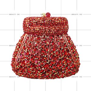 Sac à main de soirée classique pour femme, mini pochette scintillante en cristal et strass, pour fête formelle - Product Image 3