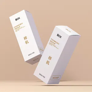 Großhandel individuell bedruckte weiße Pappe Papier Box Design Logo für Geschenk verpackung Papier boxen