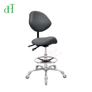 Taburete Ergonómico Ajustable para Salón con Respaldo, Silla Giratoria con Ruedas para Peluquería - Product Image 6