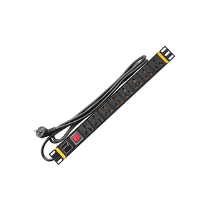 ชุดจ่ายไฟ PDU อเนกประสงค์ 8 ช่อง 2500W ขนาด 1U สำหรับติดตั้งบนแร็ค 19 นิ้ว พร้อมสวิตช์หลัก - Product Image 5