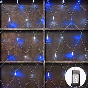 Guirlande lumineuse LED pour les fêtes, en forme de filet de pêche, pour l'intérieur et l'extérieur, fenêtre, rideau, Noël, cour, maille, guirlande lumineuse - Product Image 5