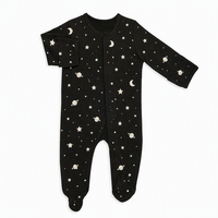Barboteuse magnétique pour bébé Vêtements magnétiques en coton biologique Pyjamas d'été pour enfants Dormeur pour nouveau-né Onesies avec pieds