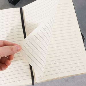 A5 Pu cuero EN BLANCO/línea cuero suave 100 hojas colorido personalizable planificador Pu cuero cuaderno con portalápices - Product Image 3