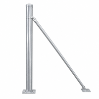 Poteau d'angle galvanisé professionnel pour clôture agricole, système de support d'angle pour clôture de bétail et de chèvres