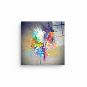 Elegant Printed <b>Canvas</b> Artwork: Modern Abstract Graphic Design,TEMPERED GLASS ART - Product Image 2