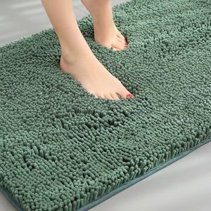 Alfombra de baño antideslizante Alfombra de felpa de secado rápido de chenilla ultra gruesa adecuada para interiores y baños - Product Image 1