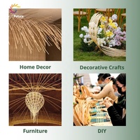 BLOOMFUTURE Bandes de bambou naturelles faites à la main – Matériel artisanal au design traditionnel, applications polyvalentes pour la décoration de mariage et les projets étudiants