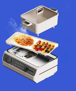 <span class=keywords><strong>Olla</strong></span> Eléctrica Cuadrada de 5L Estilo Coreano con Parrilla, Multiusos, para Cocinar, Regalo de Cocina Más Vendido en 2025 - Product Image 3