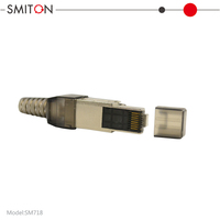 Connecteur RJ45 blindé Cat6A, prise modulaire à sertir, prise réseau Ethernet