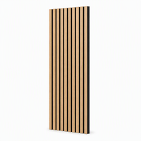 Panneau acoustique en MDF à lattes, en fibre de polyester, absorbant le son, panneau mural en bois, matériau décoratif pour la maison, le studio, la salle de conférence