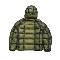 Salati Fabricant Personnalisé Veste d'Hiver Matelassée en Nylon Ripstop Légère à Capuche et Doublure Gonflable pour Hommes, Vente en Gros