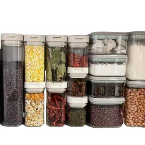 Food Storage Bins Refrigerator Organizer Food Storage Rack Stackable Kitchen Sealed Jar