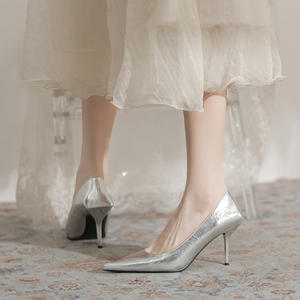 Zapatos Unisex de Tacón de Aguja de Cuero Genuino con Forro de Malla Calada, de Moda, Cómodos y con Punta, Novedad 2026 - Product Image 3