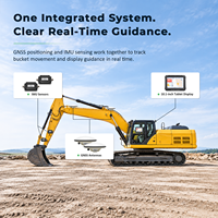 Système de guidage d'excavatrice JYE20 RTK, système de contrôle de profondeur par GPS pour excavatrice, système de positionnement en temps réel pour la construction par excavatrice
