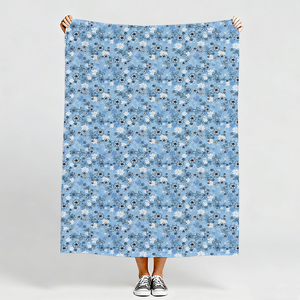 Tissu en lin pur imprimé numérique floral, de plus en plus doux à chaque lavage, tissu en lin pour vêtements au mètre - Product Image 3