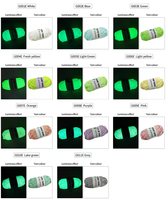 Rainbow Colors Luminous Knitting Yarn Glow in the Dark Crochet Yarn
