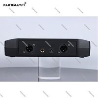 GLXD4-4CH Bon prix, microphone sans fil infrarouge IR 4 canaux, microphone dynamique sans fil, récepteur en plastique et micro portable semi-métallique