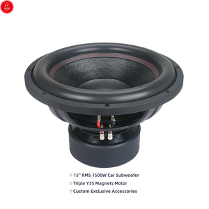 Caisson de basses de voiture neuf d'usine OEM 15 pouces 1500W, triple aimant, moteur à double bobine, excellent haut-parleur audio automobile, puissance maximale 3000W, basses - Product Image 1