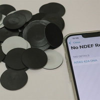 Étiquette textile NFC imperméable et lavable avec puce 213, flexible, pour la gestion des vêtements et des chapeaux