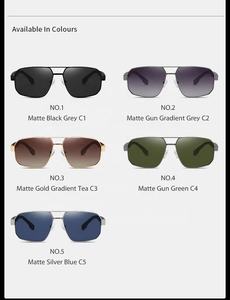 Gafas de Sol de Diseñador para Hombre, de Alta Calidad, Cómodas, con Protección UV400, Polarizadas, para Conducir, Moda para Exteriores, Lentes <span class=keywords><strong>TAC</strong></span>, Marca - Product Image 3