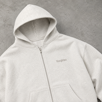 Fabricant de vêtements streetwear surdimensionnés pour hommes, ensemble survêtement à capuche zippé en molleton bouclette, pantalon de survêtement à jambe large, OEM ODM personnalisé