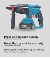 Marteau perforateur multifonctionnel sans fil 21V résistant aux chocs, de haute qualité, portatif
