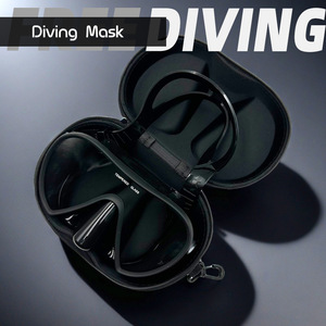 Masque de plongée sans cadre, verre trempé de 4,0 mm, vue large à 180°, sports nautiques, universel, avec étui de transport - Product Image 4