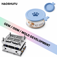 Couvercle de boîte de conserve pour animaux de compagnie en silicone personnalisé OEM/ODM, moule sur mesure, qualité alimentaire, couvercle universel hermétique pour boîtes de conserve pour chiens et chats