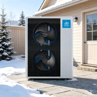 Pompe à chaleur air-eau monobloc EVI DC Inverter JIADA 22KW pour climat froid, R290 A+++ COP élevé, WIFI, OEM pour chauffage domestique et ECS