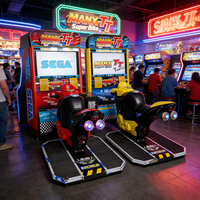Machine de jeu de course haute définition à monnayeur avec simulation de conduite de moto TT, grande machine de divertissement de 32 pouces