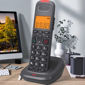 Téléphone <span class=keywords><strong>fixe</strong></span> <span class=keywords><strong>sans</strong></span> <span class=keywords><strong>fil</strong></span> DECT extensible pour usage domestique, avec fonction haut-parleur pour seniors - Product Image 2
