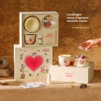 Coffret cadeau pierre parfumée et bougie, ornement élégant pour chambre à coucher, cadeau d'anniversaire idéal pour femme